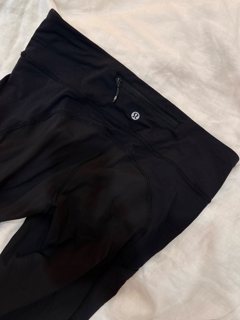 lululemon athletica Black High-Rise Leggings with Back Zipper Pocket